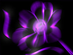 Сказочный цветок в фиолетовом цвете