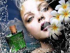 Рекламный постер французского парфюма