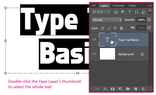 Инструмент Type Tool в Photoshop CS6